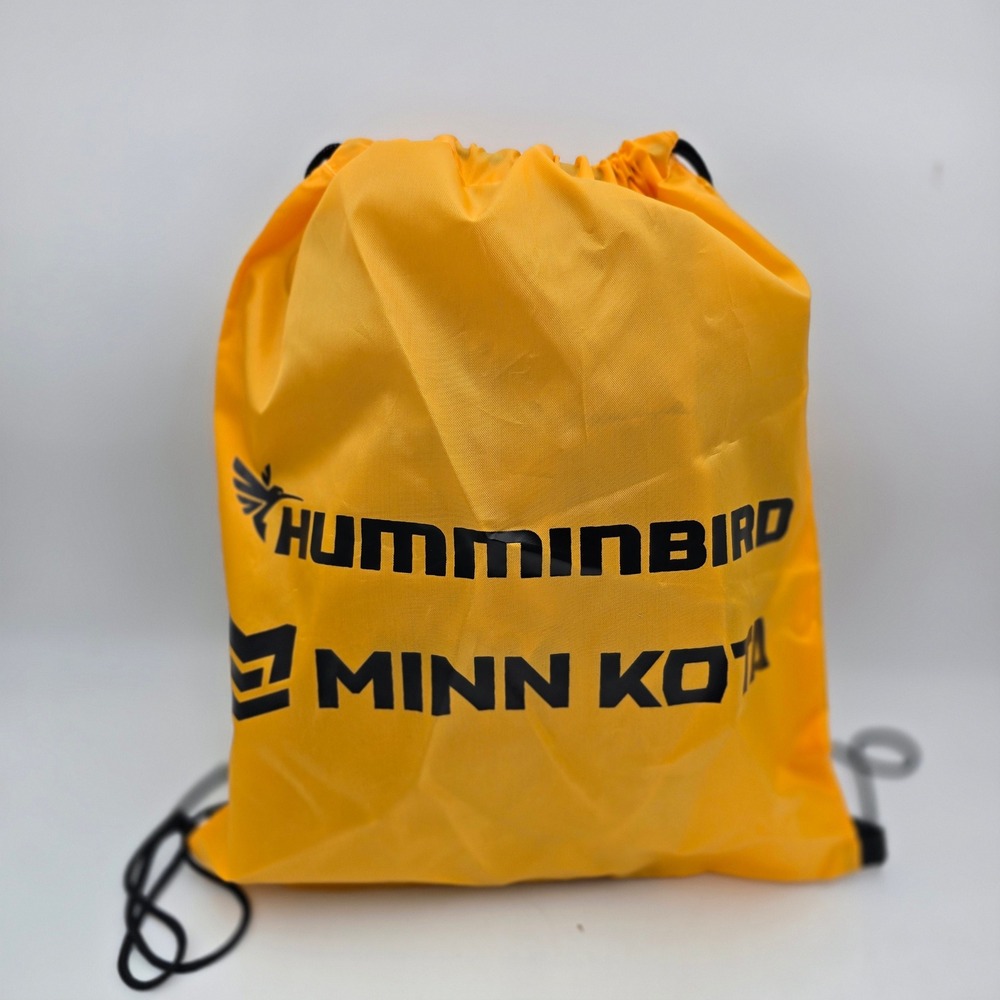 Humminbird Minn Kota‎ Drawstring Cinch Bag Safety Orange Fishing Boating Sack